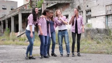 genç güzel kızları tap.girls Step dansı dans,