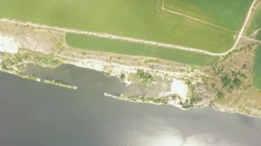 Sabahleyin sisli havada İHA 'dan nehre bakın.. 