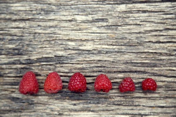 Fresh Organic Red Raspberries Composition Non Gmo Red Raspberries Table — Stock Fotó