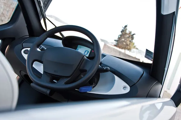 Dashboard in electric car — Stock Photo, Image