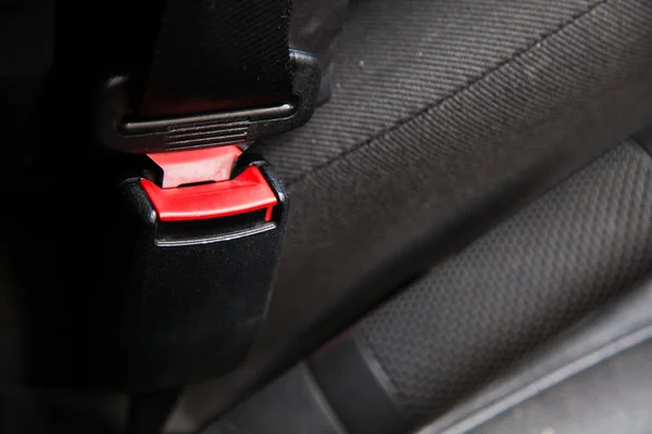 Red seat belt — Stock Photo, Image
