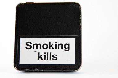Warning sign smoking kills clipart