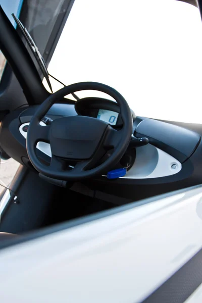 Dashboard in modern electric car — Stock Photo, Image