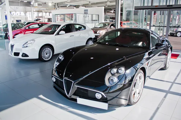 Car dealership in europe — Stock Photo, Image