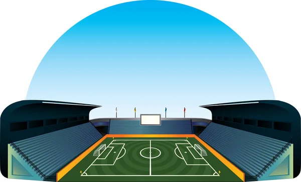 Football soccer field stadium illustration — 스톡 사진