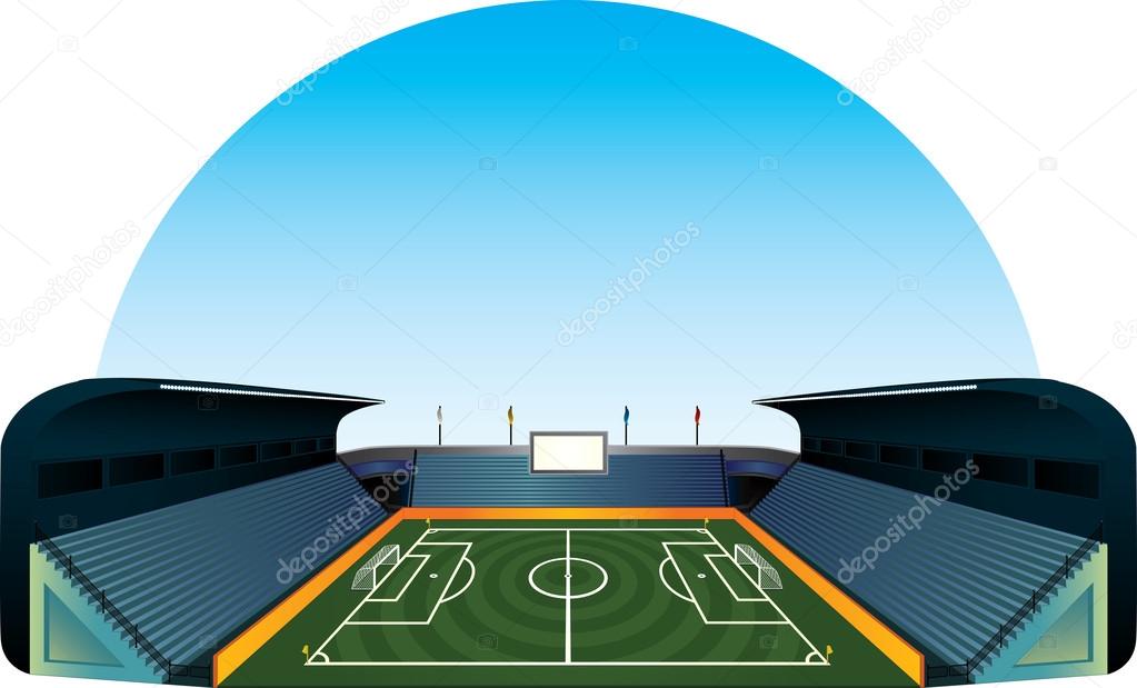 Vector Football Soccer Field Stadium Illustration Stock Vector Image By C Alekraz Vector Football Soccer Field Stadium Illustration Stock Vector Image By C Alekraz
