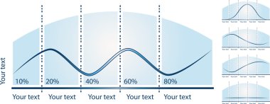 vektör Infographic diyagramı, iş grafikleri