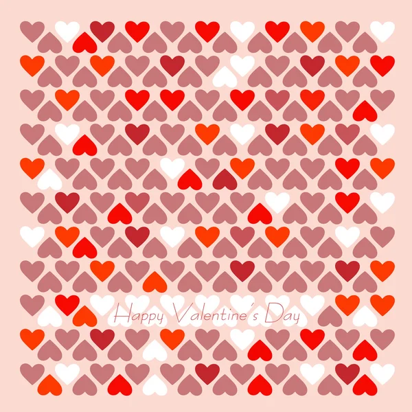 Valentinstag-Karte aus rotem Papier — Stockvektor