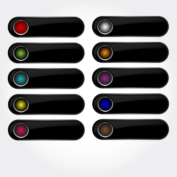 ボタンのデザイン要素 — ストックベクタ