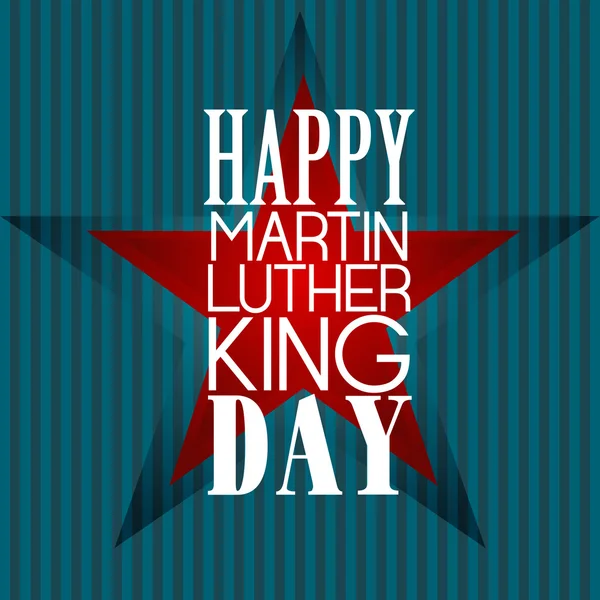 Happy martin luther king day amerikanisch — Stockvektor