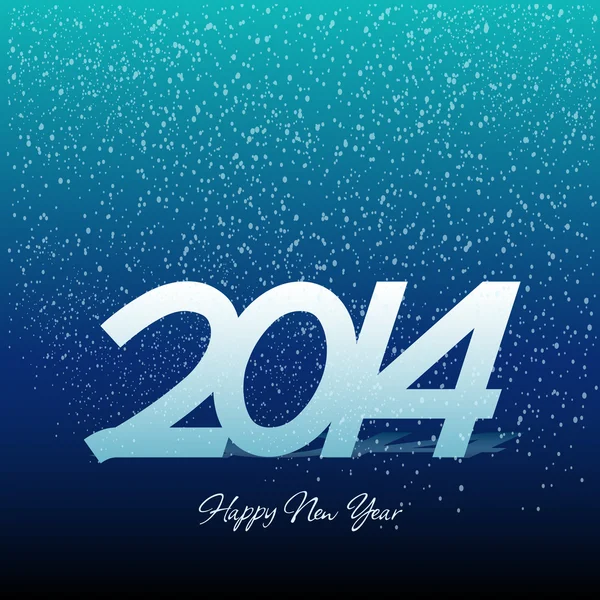 Feliz ano novo 2014 projeto do cartão de saudação . — Vetor de Stock