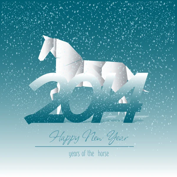 Jahr des Pferdes 2014 — Stockvektor