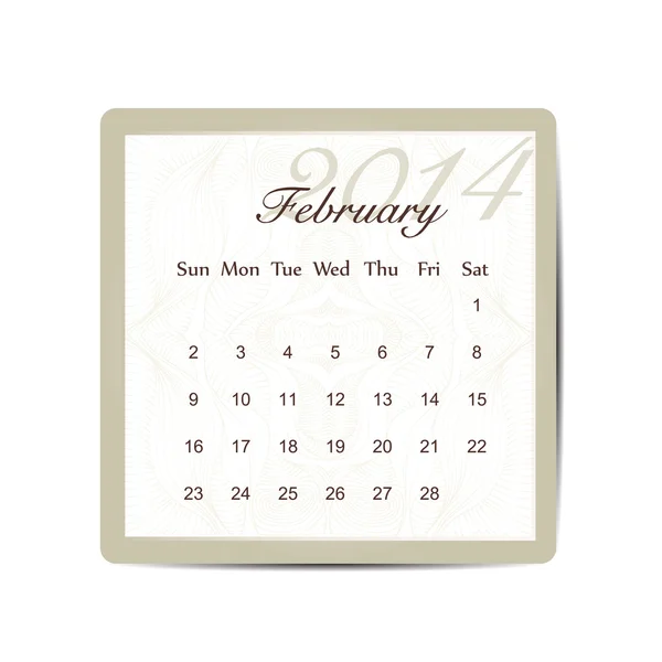 Calendar to schedule monthly 2014 — Stock Vector