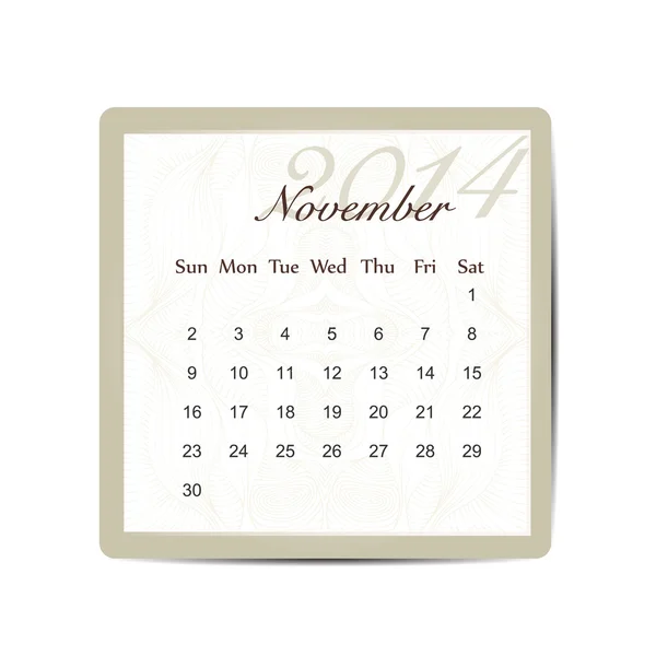 Ημερολόγιο για να προγραμματίσετε το 2014 μηνιαία — Διανυσματικό Αρχείο