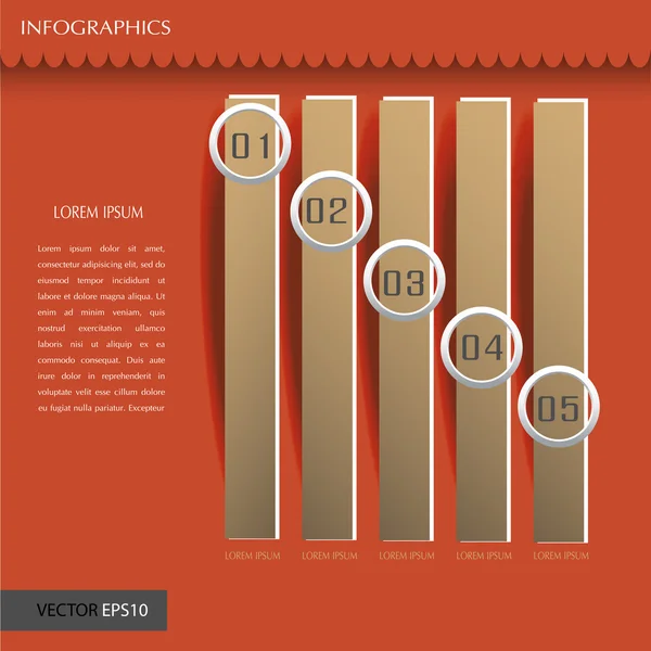 Infographie éléments de conception — Image vectorielle