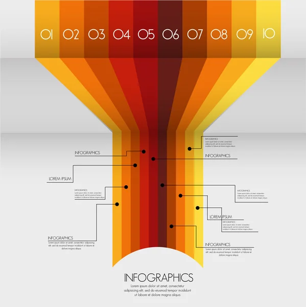 Infographie éléments de conception — Image vectorielle