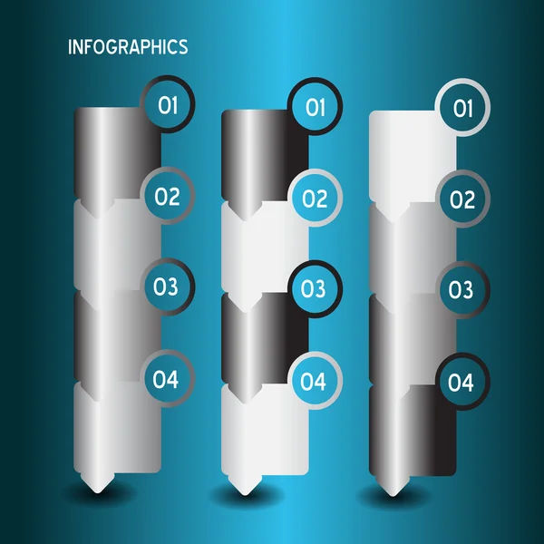 Infographics látványelemek — Stock Vector