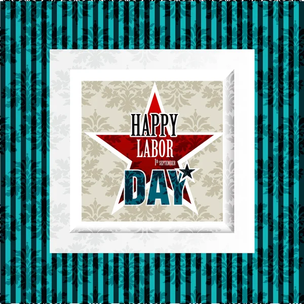 Happy Labor Day American — стоковый вектор