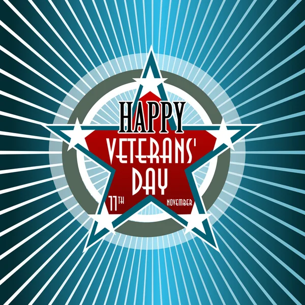 Happy veterans day Amerikaanse — Stockvector
