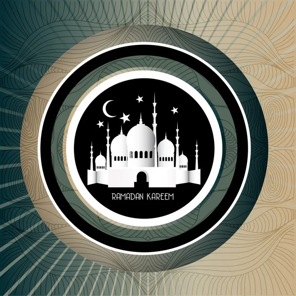 Vintage Ramadan Kareem background — Stock Vector