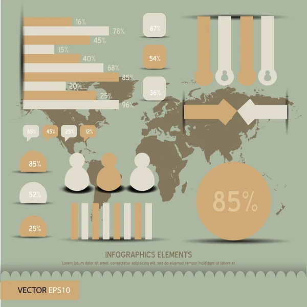 Infographics design elements — Stock Vector