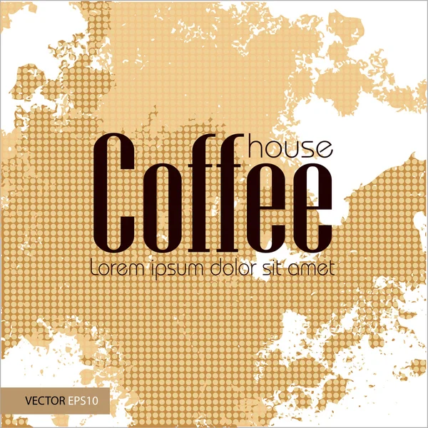 Coffe house background — Stock Vector