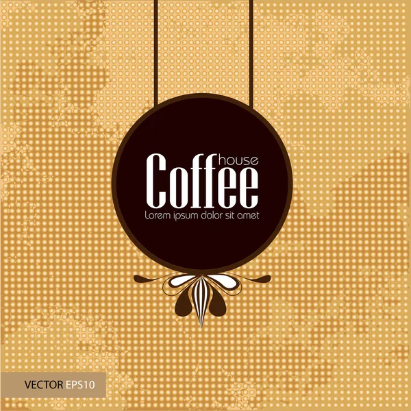 Coffe casa fundo — Vetor de Stock