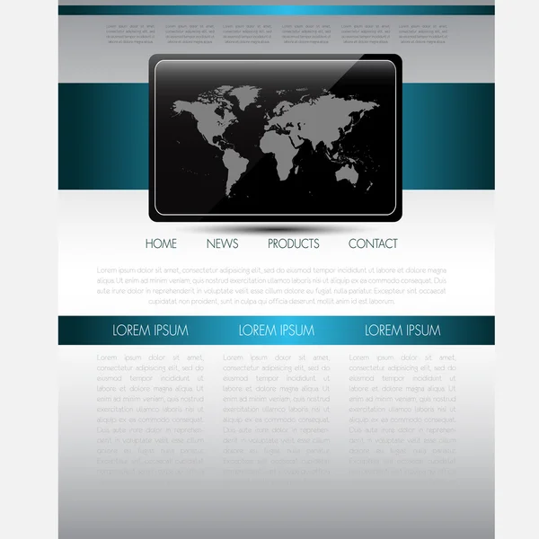 Plantilla web — Archivo Imágenes Vectoriales