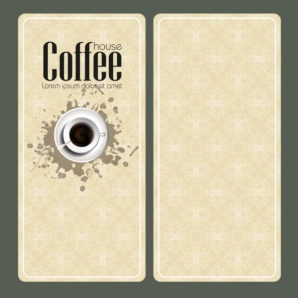Kaffeehaus-Hintergrund — Stockvektor