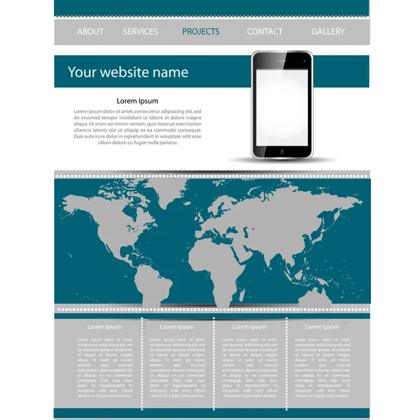 Plantilla web — Archivo Imágenes Vectoriales