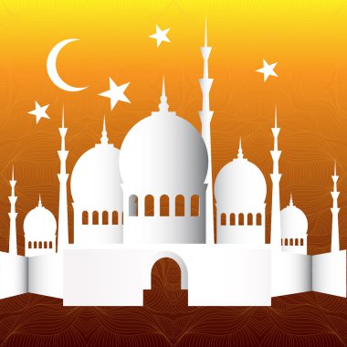 Vintage Ramazan kareem arka plan