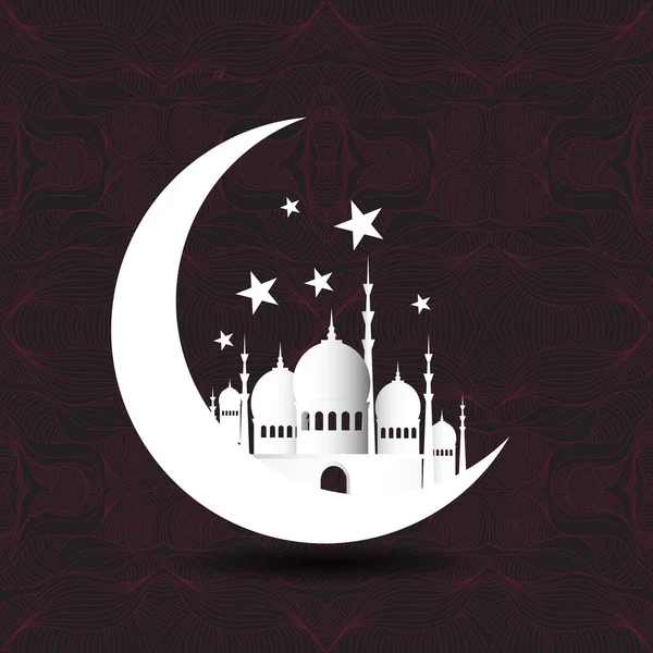 Vintage Ramadan Kareem fondo — Archivo Imágenes Vectoriales