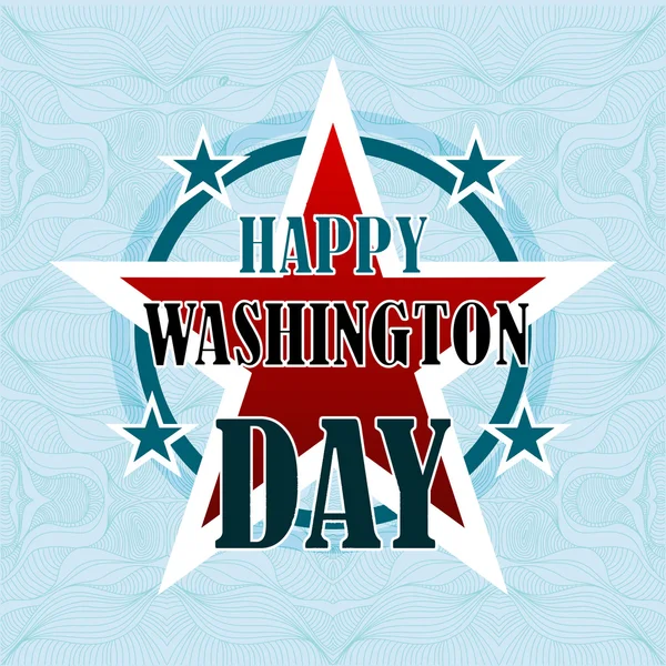 Felice Washington Day sfondo americano — Vettoriale Stock