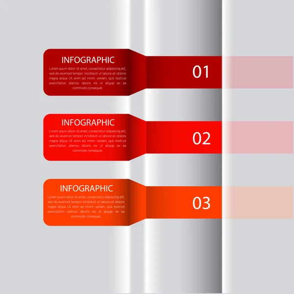 Plantilla de diseño moderno, se puede utilizar para infografías — Vector de stock