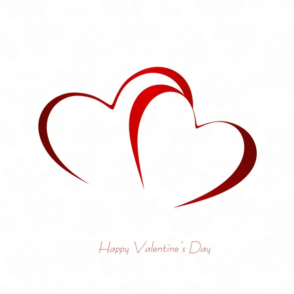 Feliz día de San Valentín y tarjetas de deshierbe — Vector de stock
