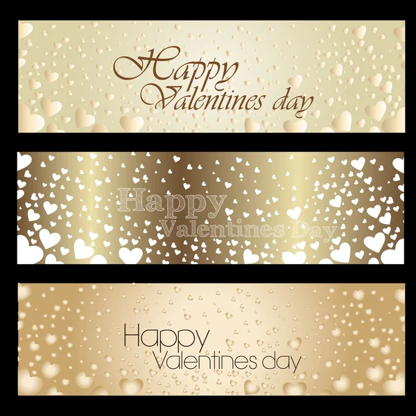 Happy Valentijnsdag kaarten — Stockvector