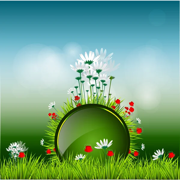 Prachtige lente achtergrond afbeelding. — Stockvector