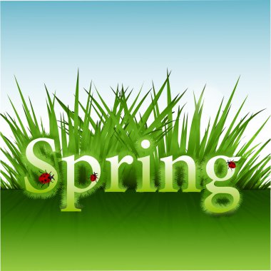 güzel bahar arka plan, illüstrasyon.