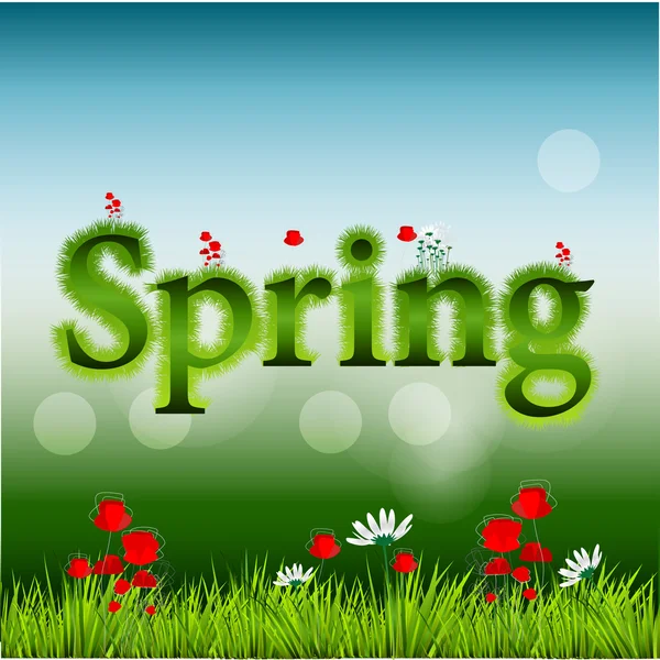 Beautiful spring background, illustration. — Stock Vector