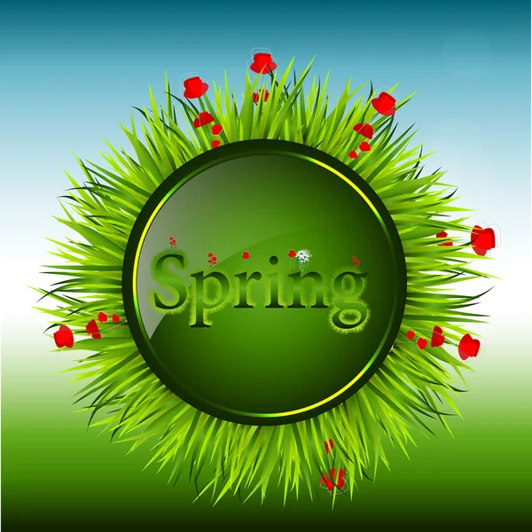 Beau fond de printemps, illustration . — Image vectorielle