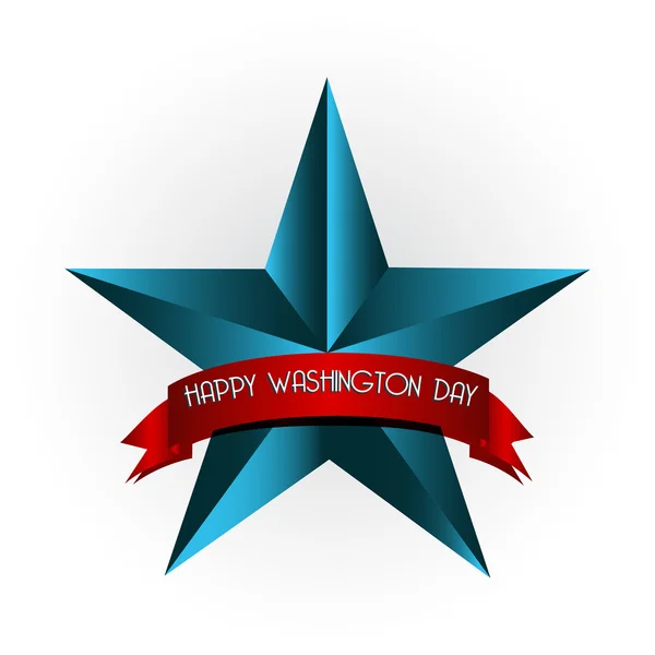 Happy washington day amerikanischer Hintergrund — Stockvektor