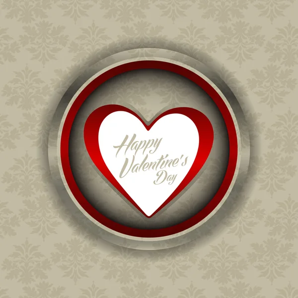 Happy valentines day card — Stock Vector