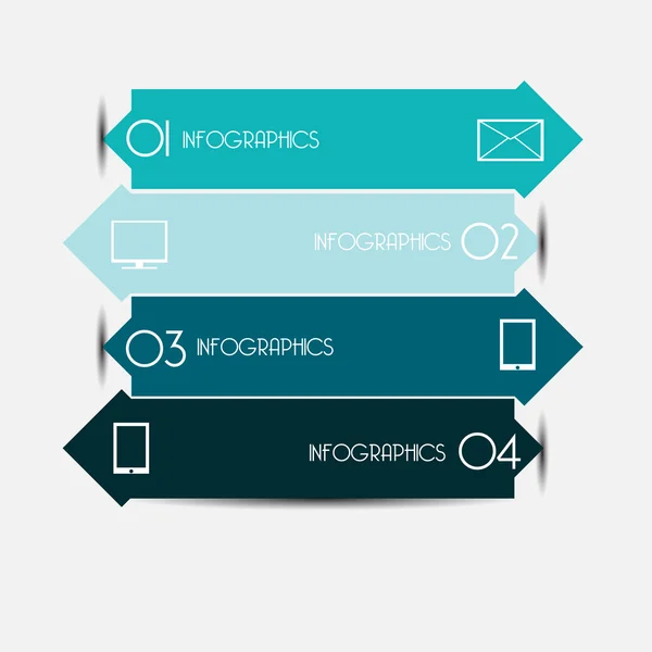 Vektorillustration der modernen Designvorlage — Stockvektor