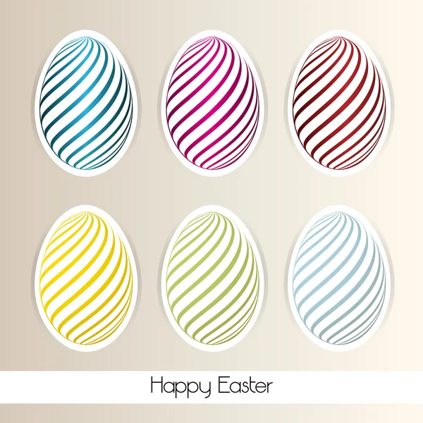 Background with Easter Eggs — Stock Vector