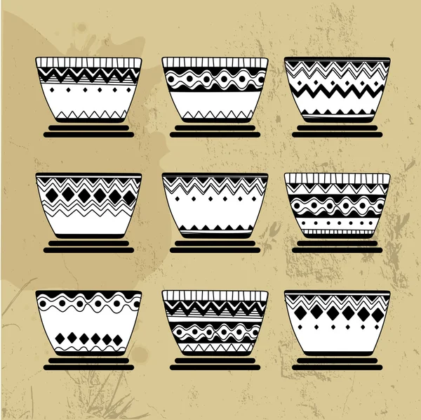 Icono de taza de café, estilo retro — Vector de stock