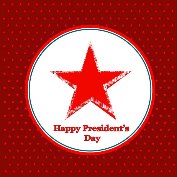 Happy Presidents Day American Background — Stock Vector