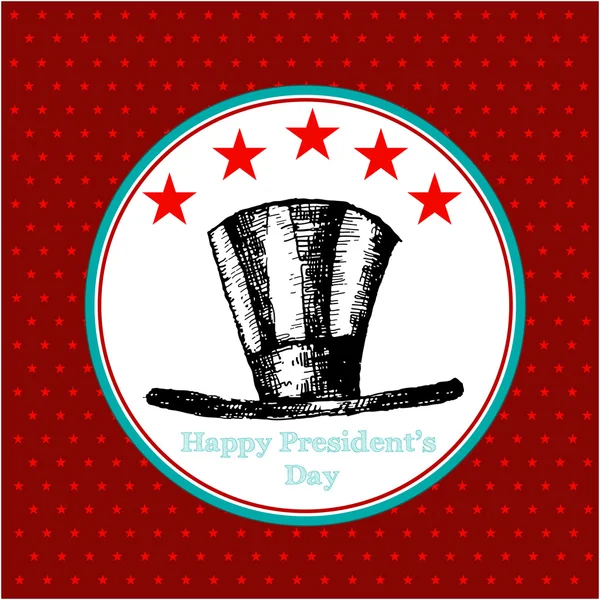 Happy Presidents Day American Background — Stock Vector