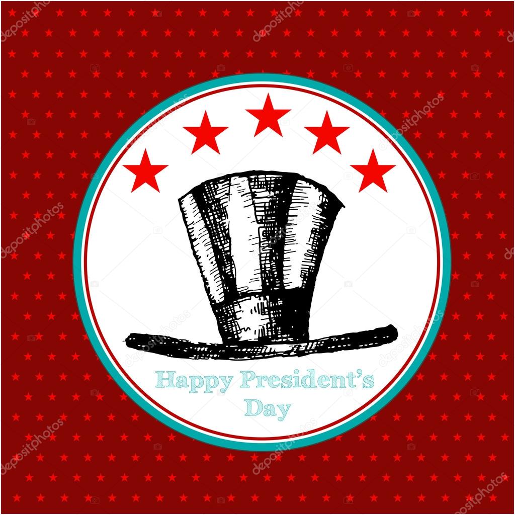 Happy Presidents Day American Background