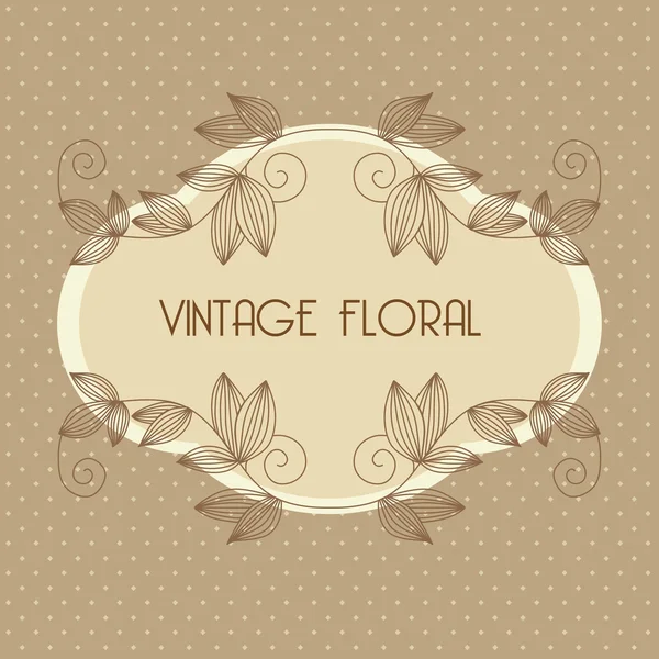 Vintage floralen Hintergrund — Stockvektor