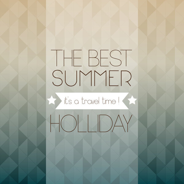 Винтажный постер с видом на море
